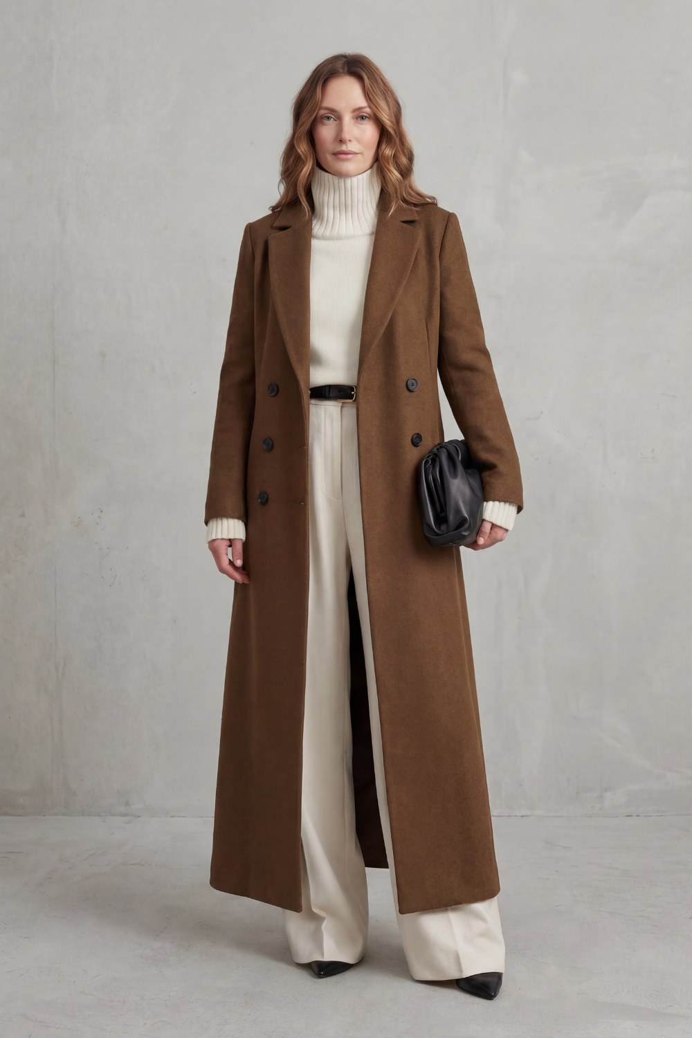 Women's Long Wool Coat — Tailored Fit, Sizes S–2XL 6