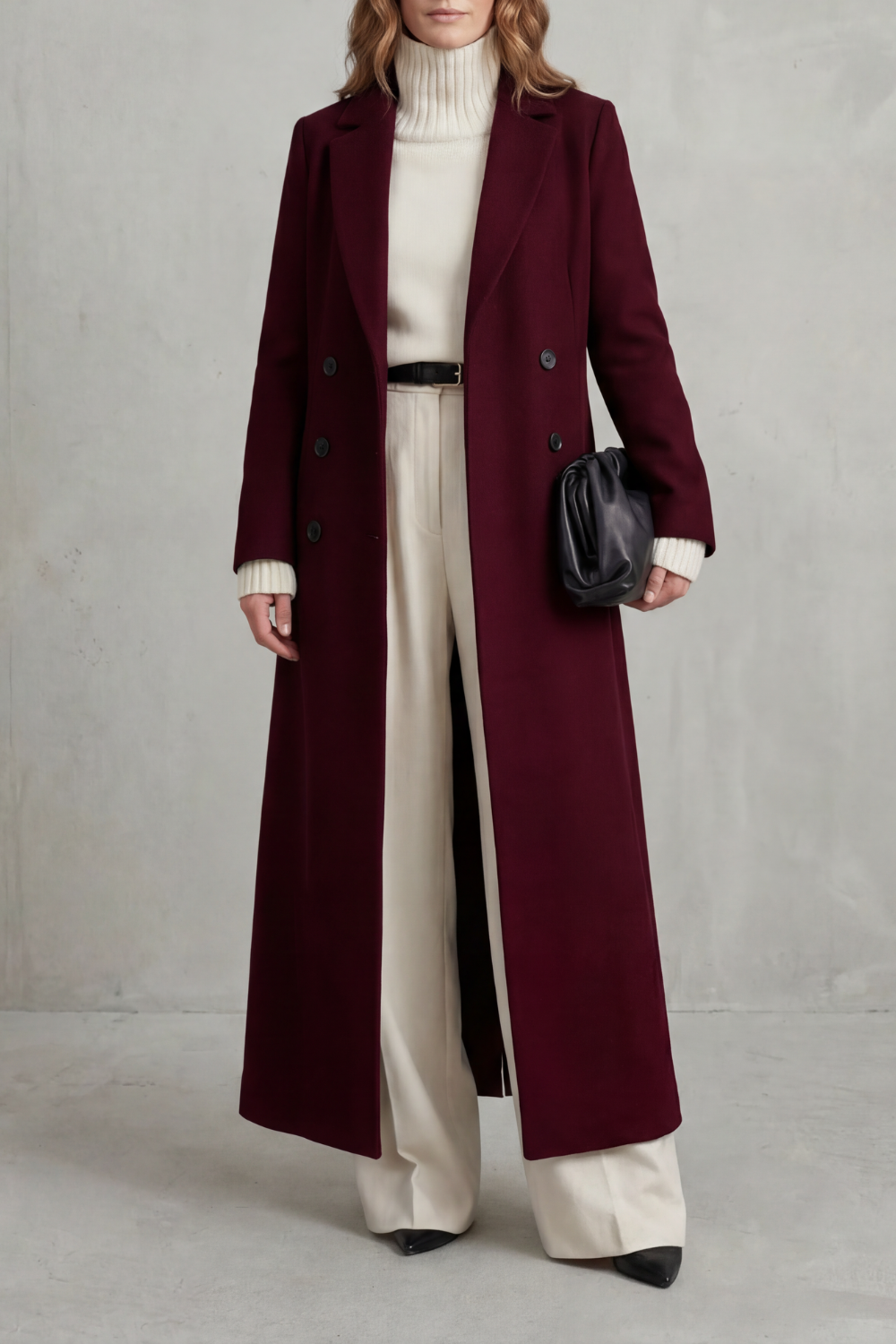 Women's Long Wool Coat — Tailored Fit, Sizes S–2XL 7