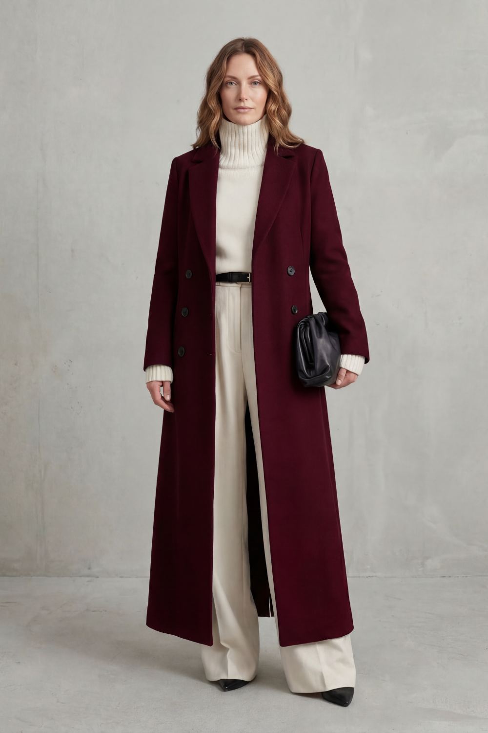 Women's Long Wool Coat — Tailored Fit, Sizes S–2XL 8