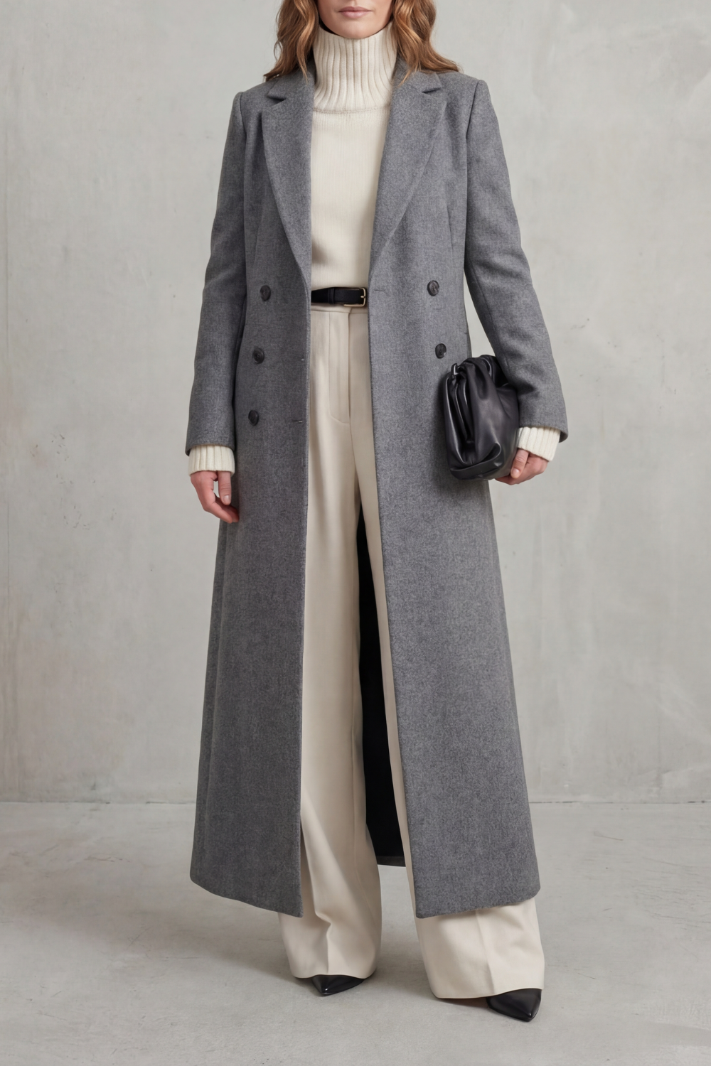 Women's Long Wool Coat — Tailored Fit, Sizes S–2XL 9