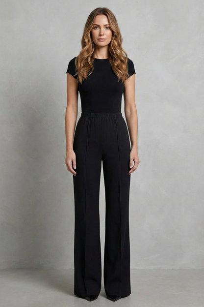 Women's High Waisted Wide Leg Tailored Trousers 2
