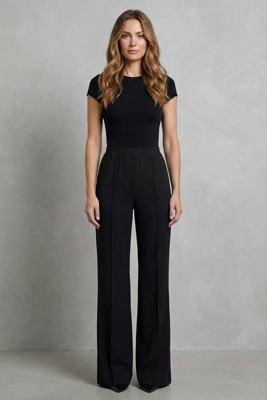 Women's High Waisted Wide Leg Tailored Trousers 2