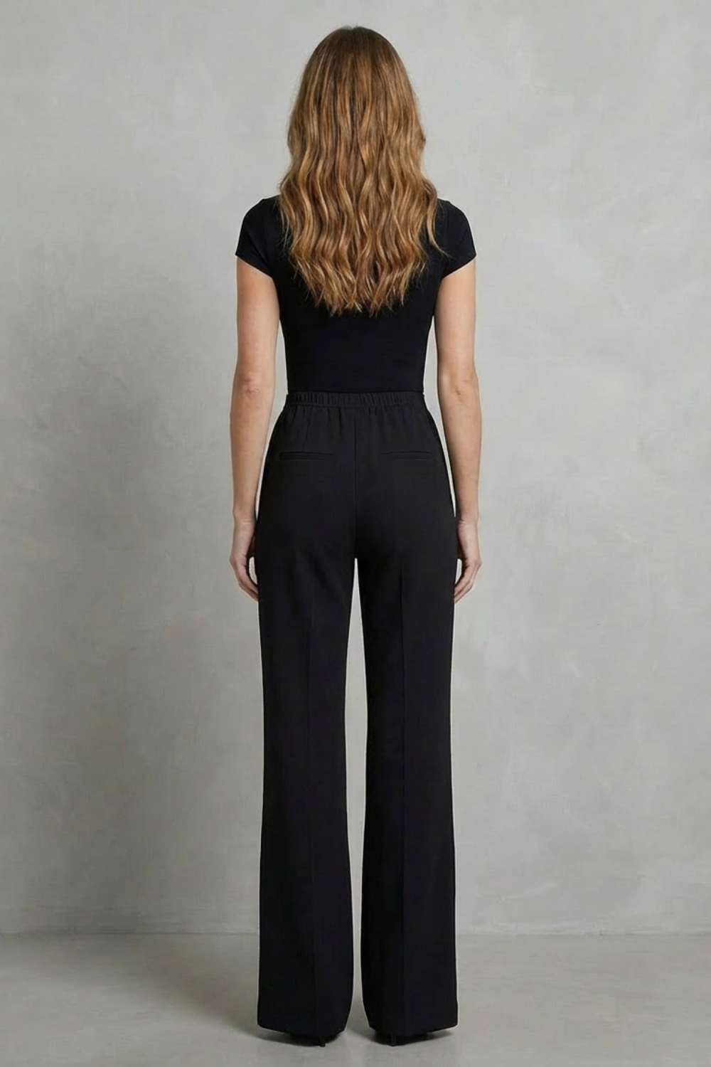 Women's High Waisted Wide Leg Tailored Trousers 4