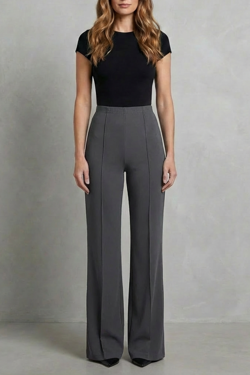 Women's High Waisted Wide Leg Tailored Trousers 5