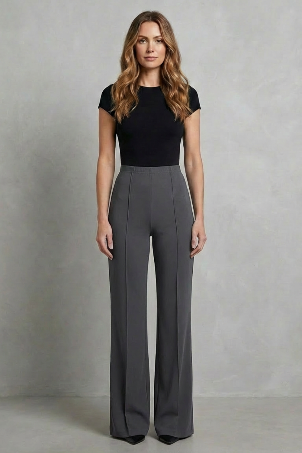 Women's High Waisted Wide Leg Tailored Trousers 6