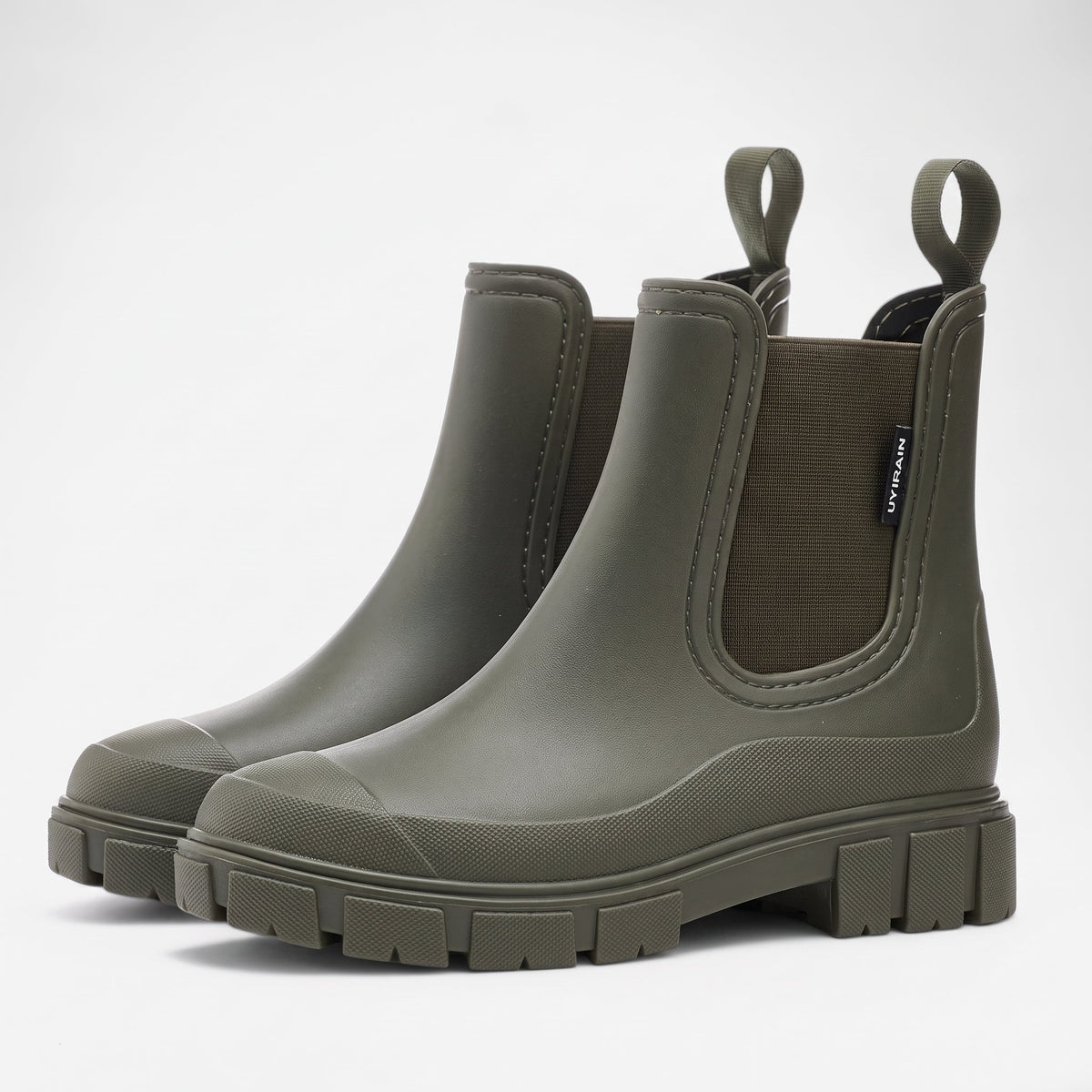 Women's Waterproof Chelsea Boots — Chunky Lug Sole Ankle Boot 5