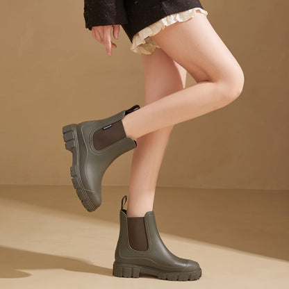 Women's Waterproof Chelsea Boots — Chunky Lug Sole Ankle Boot 6