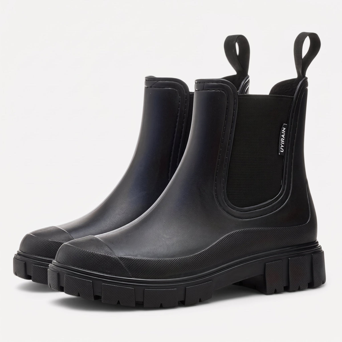 Women's Waterproof Chelsea Boots — Chunky Lug Sole Ankle Boot 7