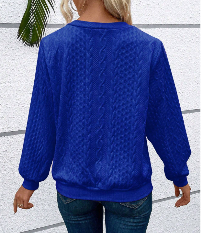 Women's Hooded Zipper Sweater — Cozy Loose Fit Pullover 23