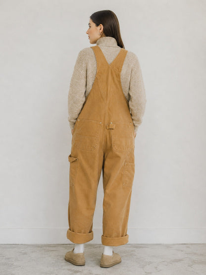 Women's Canvas Bib Overalls — Relaxed Fit Dungarees 2