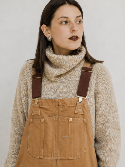 Women's Canvas Bib Overalls — Relaxed Fit Dungarees 3