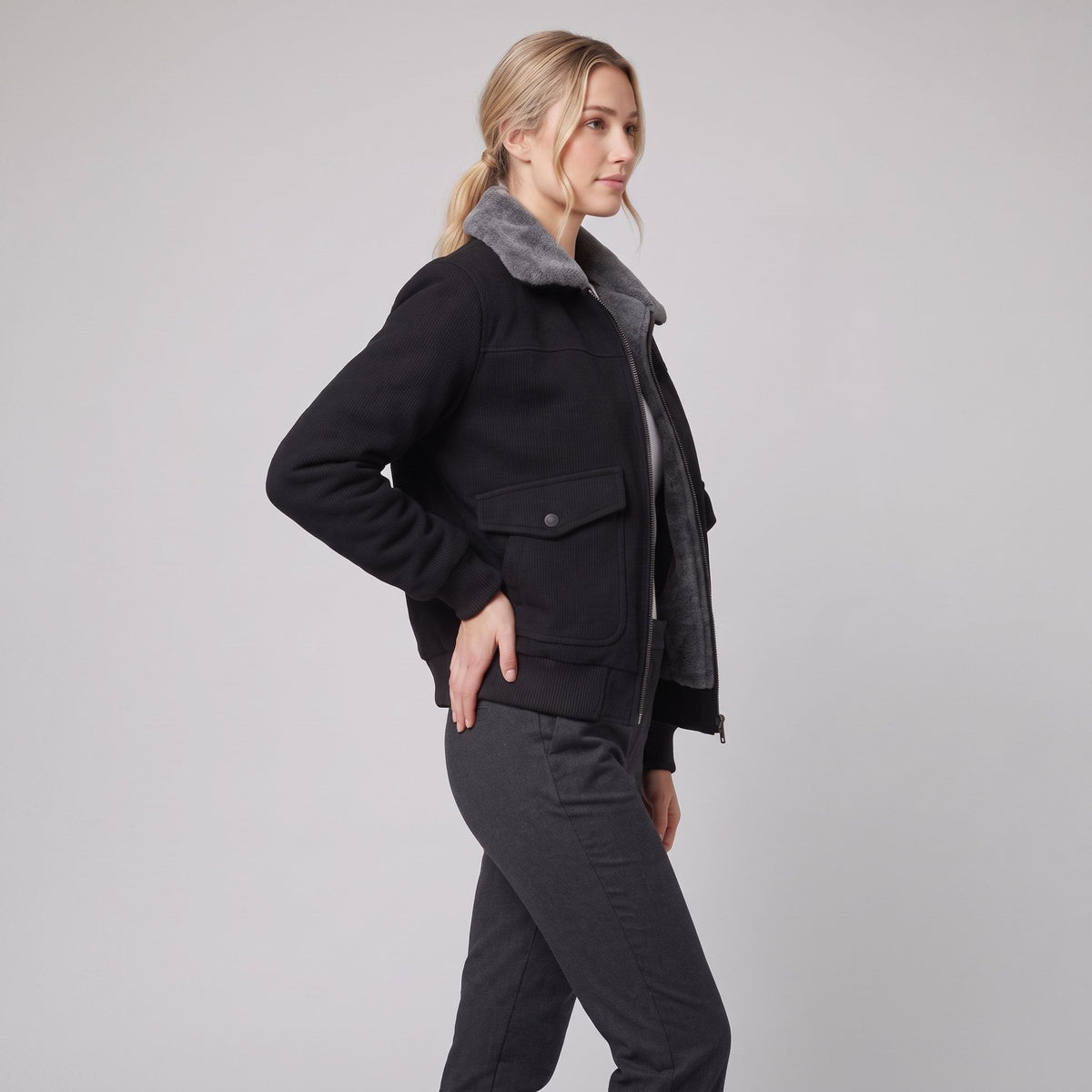 Women's Faux-Fur Lined Jacket — Warm & Chic Winter Coat 3