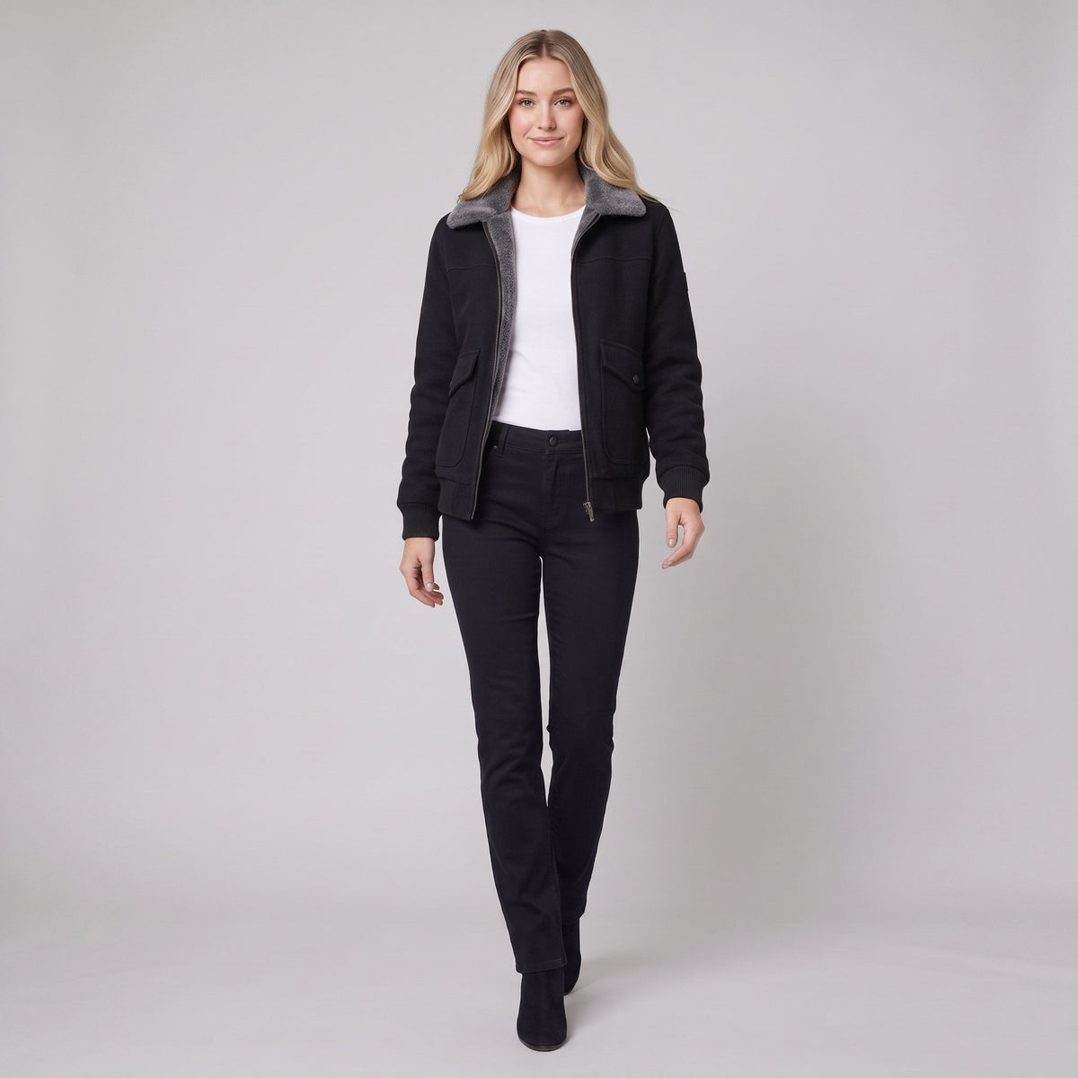 Women's Faux-Fur Lined Jacket — Warm & Chic Winter Coat 4