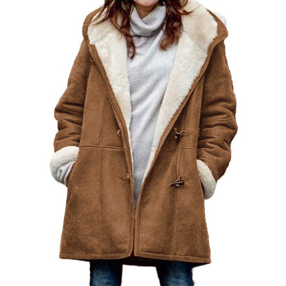 Women's Hooded Duffle Coat — Warm Lined Toggle Winter Coat 2