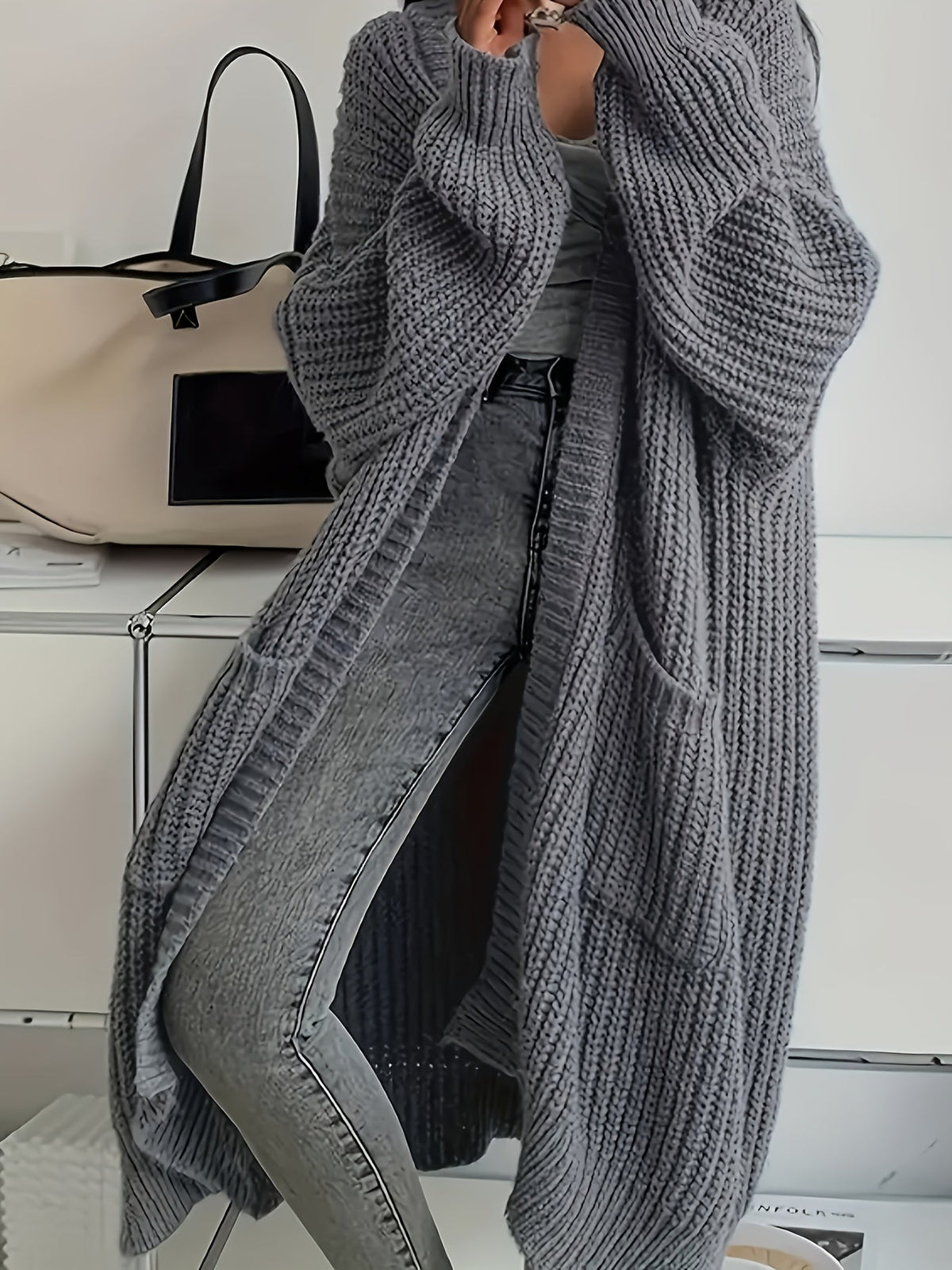 Soraya Cosy V-Neck Cardigan — Women's Relaxed Fit Sweater 1