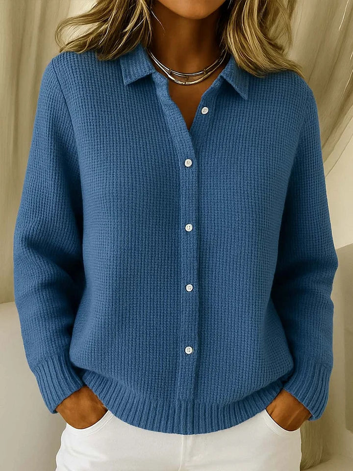 Harlow Longline Knit Cardigan — Elegant Button-Front Style 4