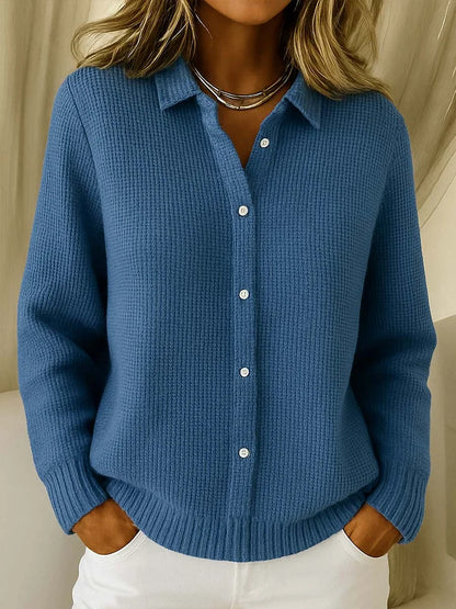Harlow Longline Knit Cardigan — Elegant Button-Front Style 4