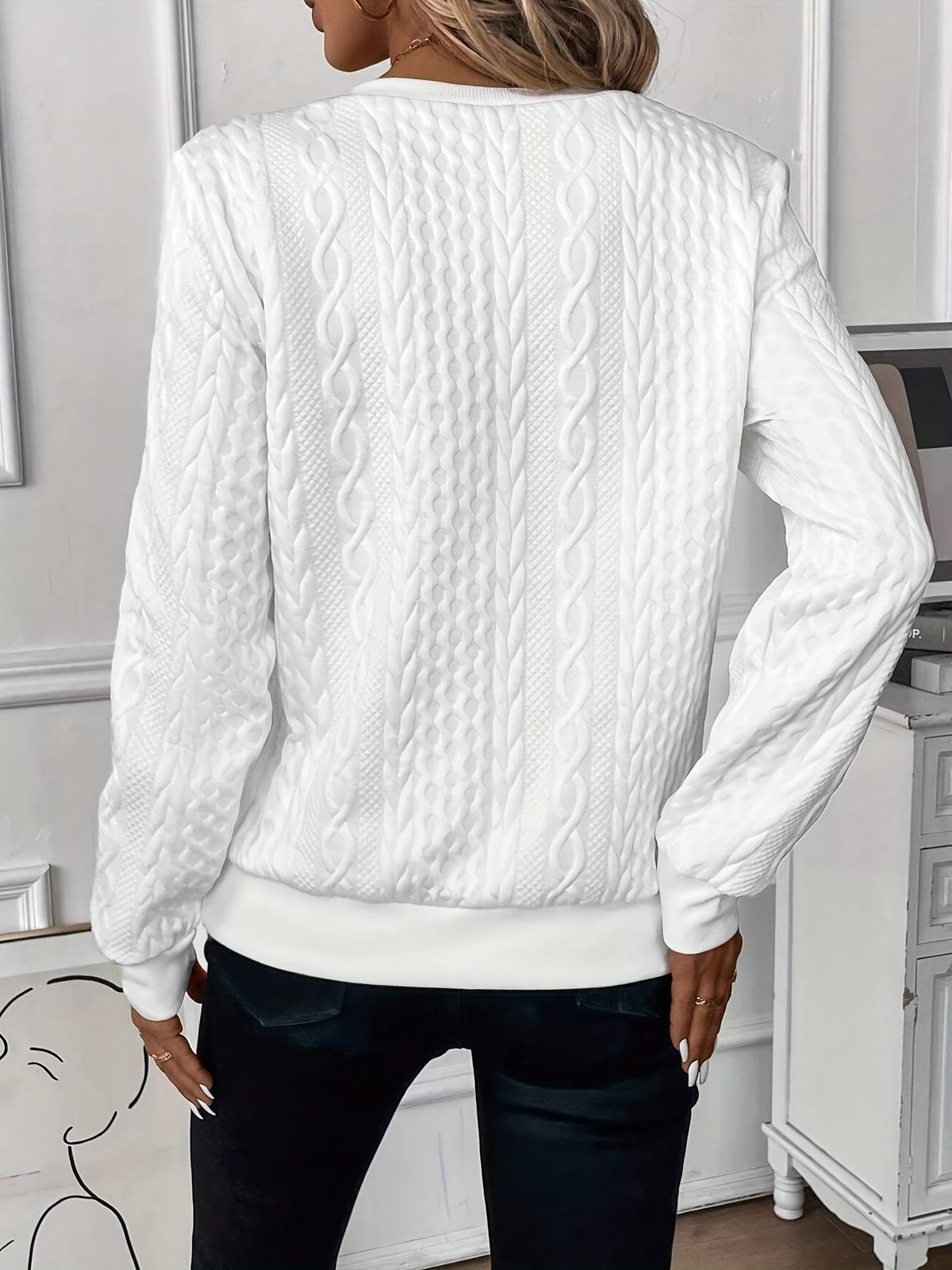 Women's Hooded Zipper Sweater — Cozy Loose Fit Pullover 2