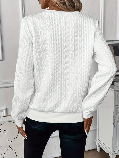 Women's Hooded Zipper Sweater — Cozy Loose Fit Pullover 2