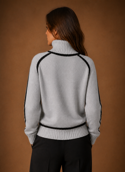Women's Wool Blend Turtleneck Knit Sweater — Cozy & Chic 3