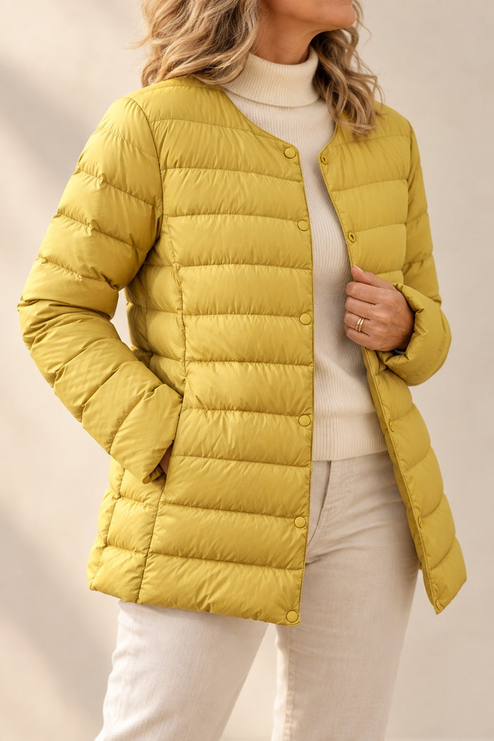 Helga Down Puff Jacket — Lightweight Down Coat