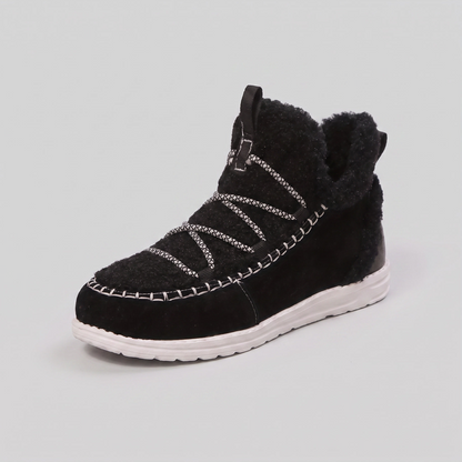 Women's Slip-On Snow Boots — Plush-Lined Suede-Touch Wide Toe 1