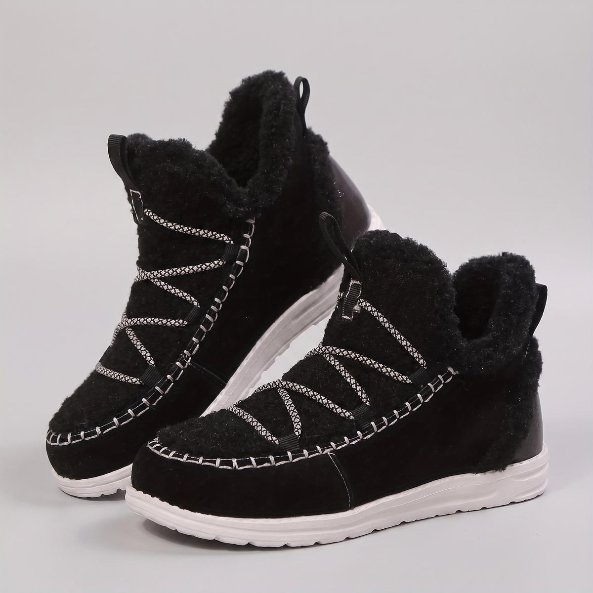 Women's Slip-On Snow Boots — Plush-Lined Suede-Touch Wide Toe 5