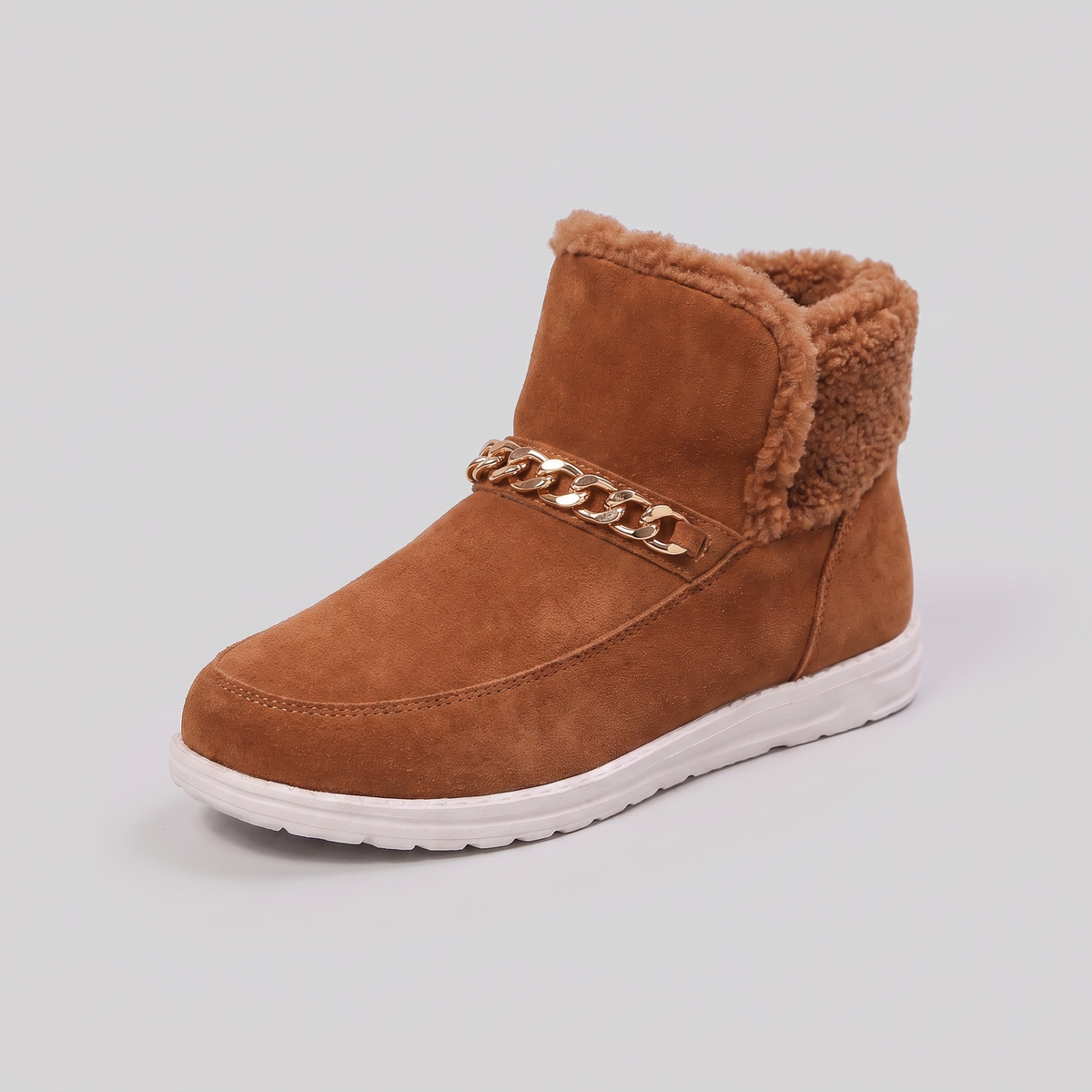 Women's Slip-On Snow Boots — Plush-Lined Suede-Touch Wide Toe 2