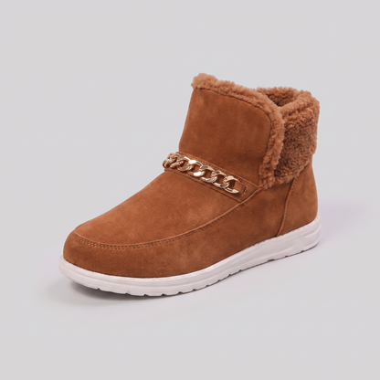 Women's Slip-On Snow Boots — Plush-Lined Suede-Touch Wide Toe 2