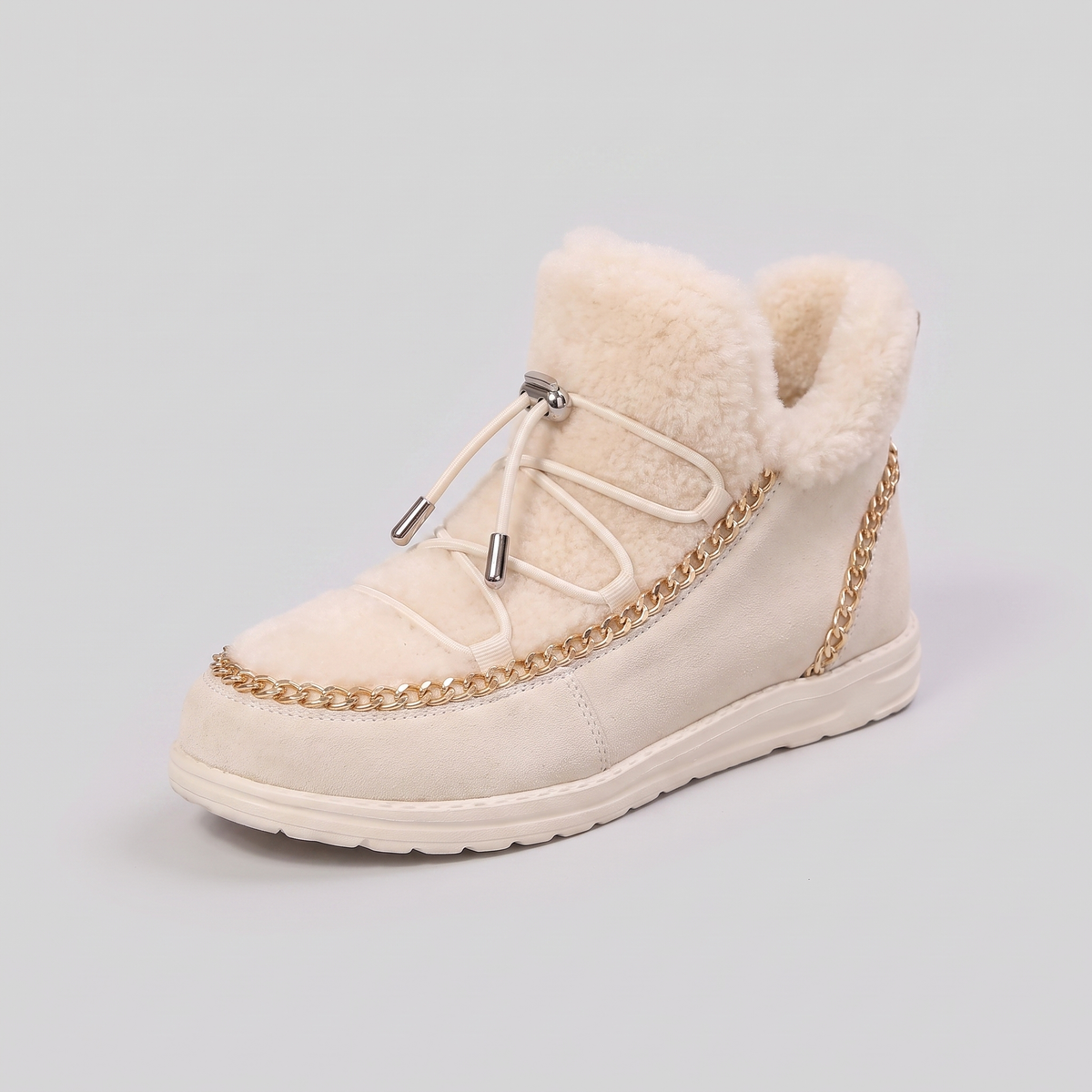 Women's Slip-On Snow Boots — Plush-Lined Suede-Touch Wide Toe 3