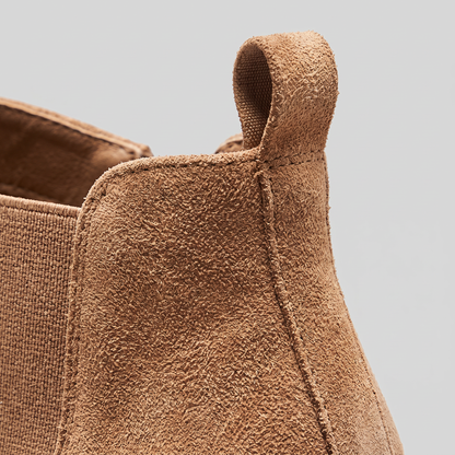 Platform Chelsea Ankle Boots — Women's Suede-Touch Pull-On 6