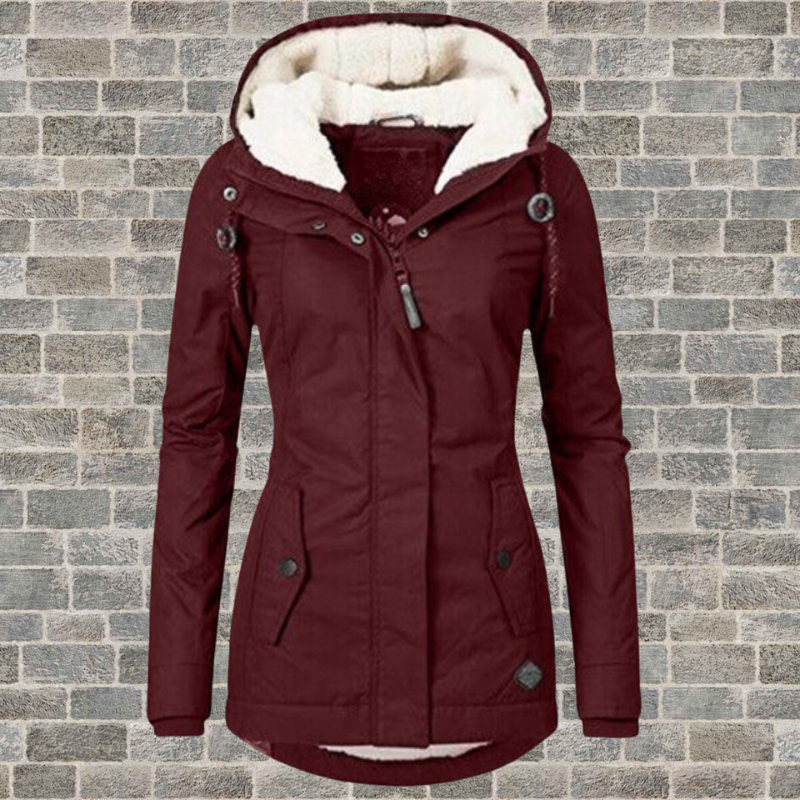 Women's Hooded Winter Jacket — Warm Fleece Lining S–3XL 5