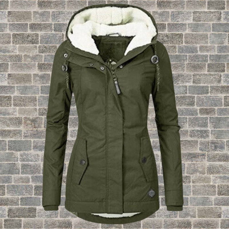 Women's Hooded Winter Jacket — Warm Fleece Lining S–3XL 7