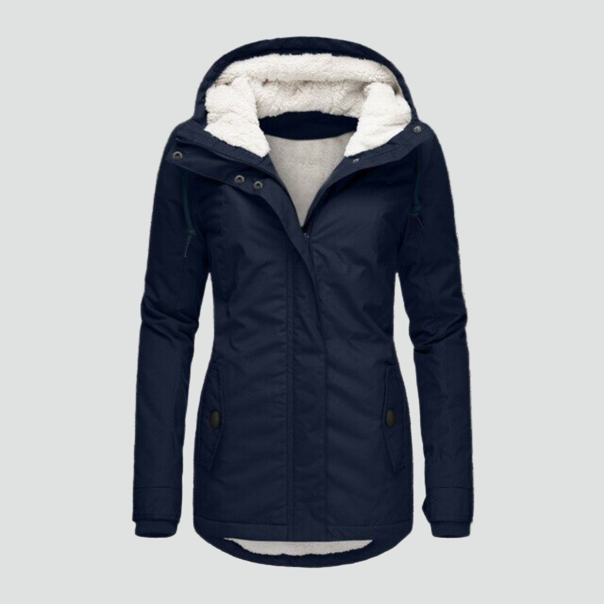 Women's Hooded Winter Jacket — Warm Fleece Lining S–3XL 2