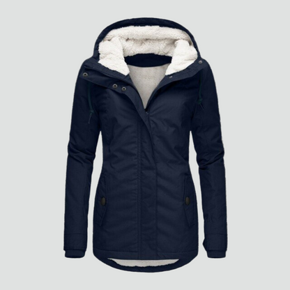 Women's Hooded Winter Jacket — Warm Fleece Lining S–3XL 2