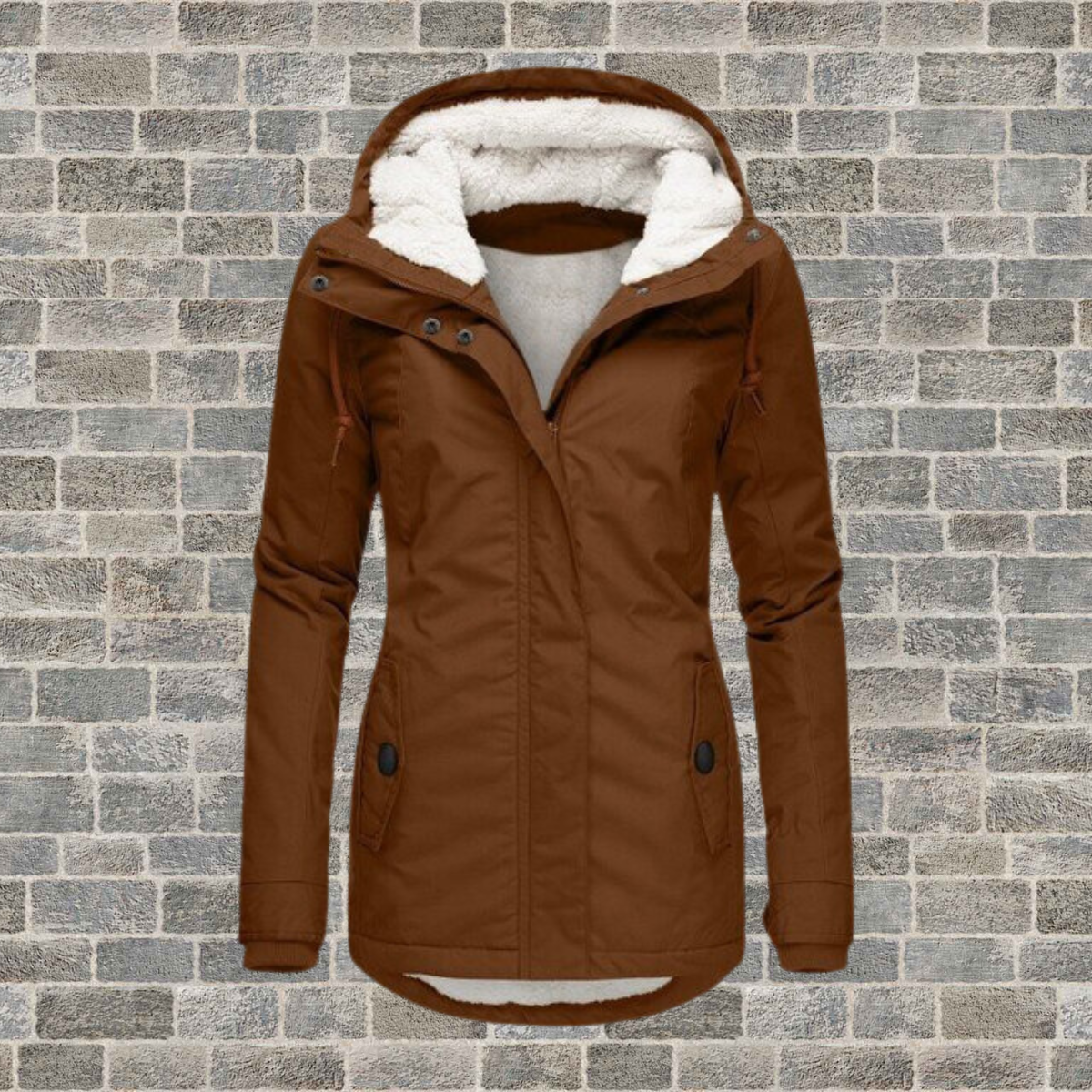 Women's Hooded Winter Jacket — Warm Fleece Lining S–3XL 3