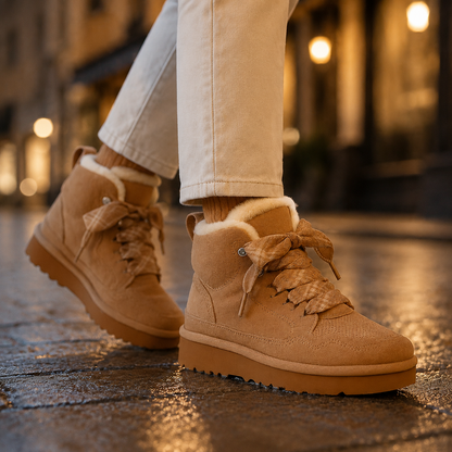 Women's Orthopaedic Warm-Lined Lace-Up Ankle Boots 1