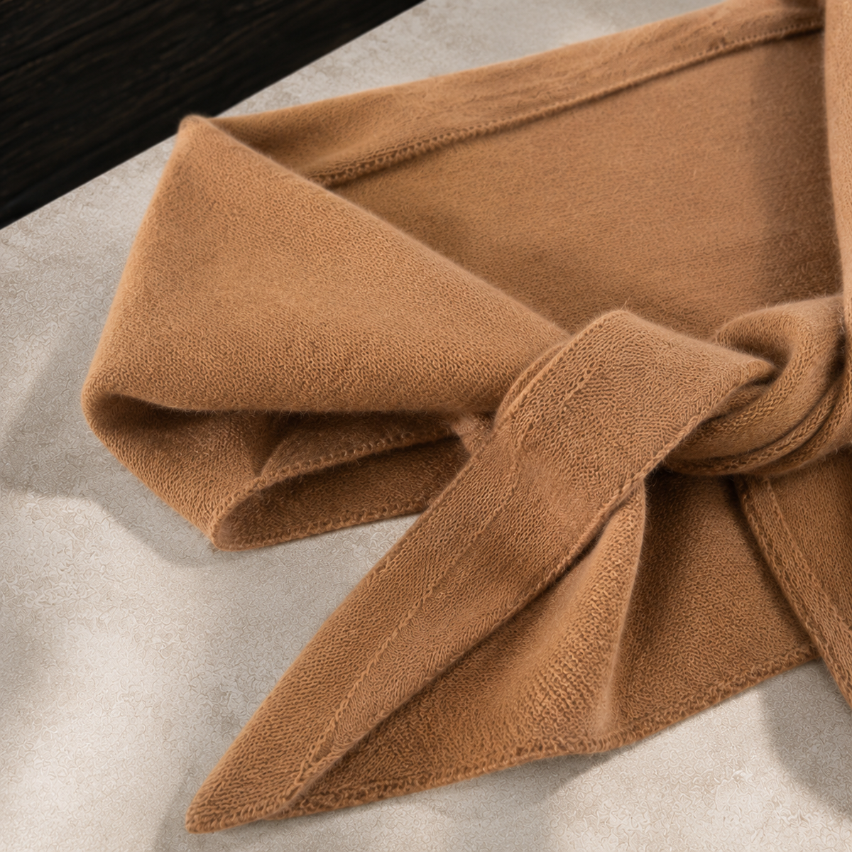 Bianca-Pearl Cashmere Wrap — Soft Brushed Knit Shawl 2