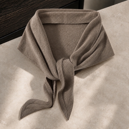 Bianca-Pearl Cashmere Wrap — Soft Brushed Knit Shawl 4