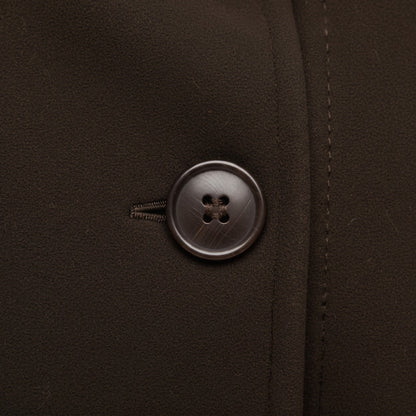 Women's Belted Cape Coat — High-Neck Button Collar 5