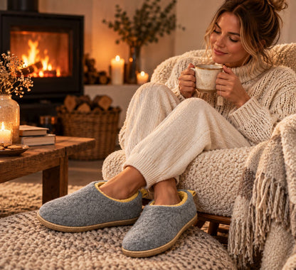 Orthopedic Slippers Unisex – Warm Fleece Lined House Shoes