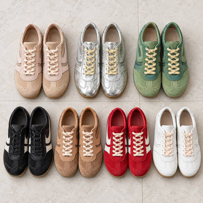 Retro Suede-Look Sneakers for Women