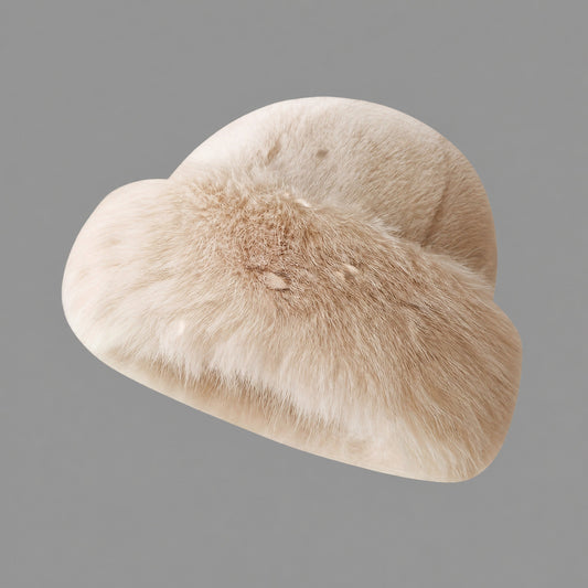 Women's Faux Fur Winter Hat with Ear Flaps — Plush Warm 2