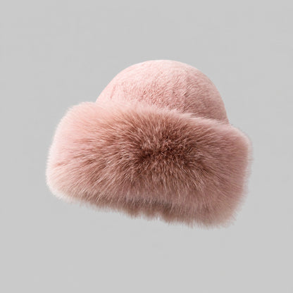 Women's Faux Fur Winter Hat with Ear Flaps — Plush Warm 5