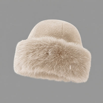 Women's Faux Fur Winter Hat with Ear Flaps — Plush Warm 1