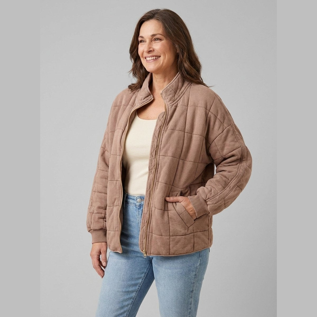 Women's Oversized Mid-Season Coat — Lightweight Elegant Fit 4
