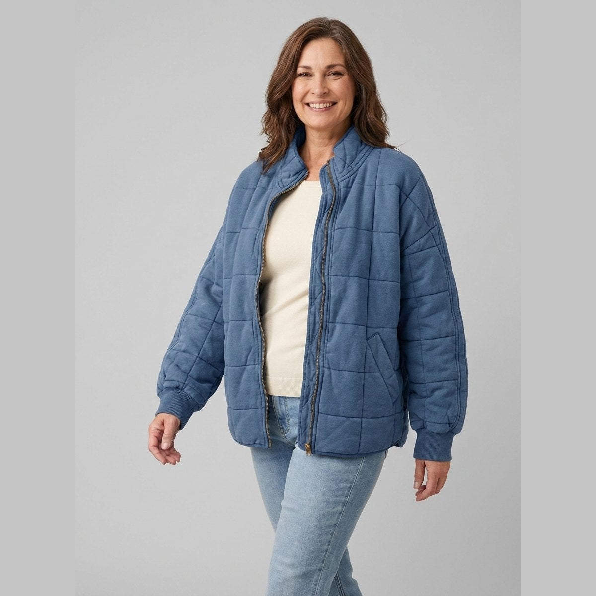 Women's Oversized Mid-Season Coat — Lightweight Elegant Fit 3