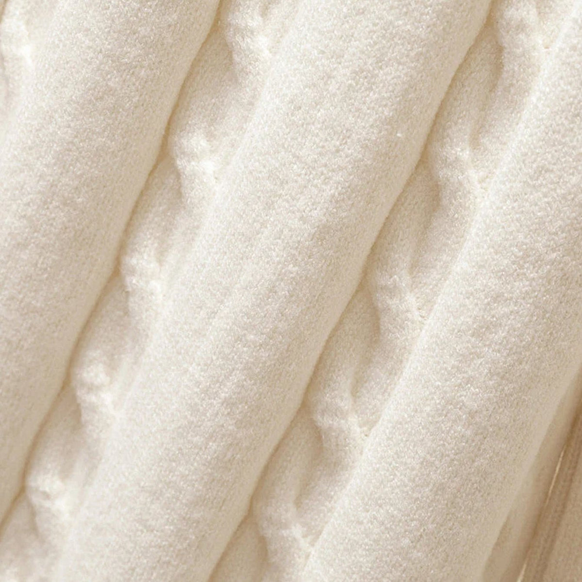 Cable-Knit Turtleneck 3-Piece Loungewear Set — Wide-Leg 2