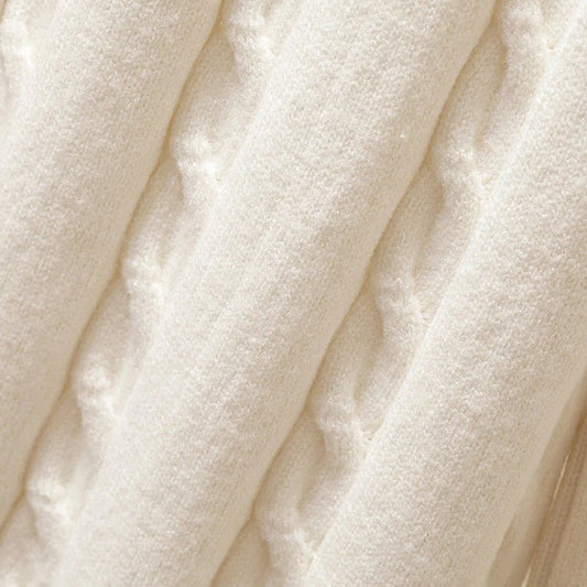 Cable-Knit Turtleneck 3-Piece Loungewear Set — Wide-Leg 2