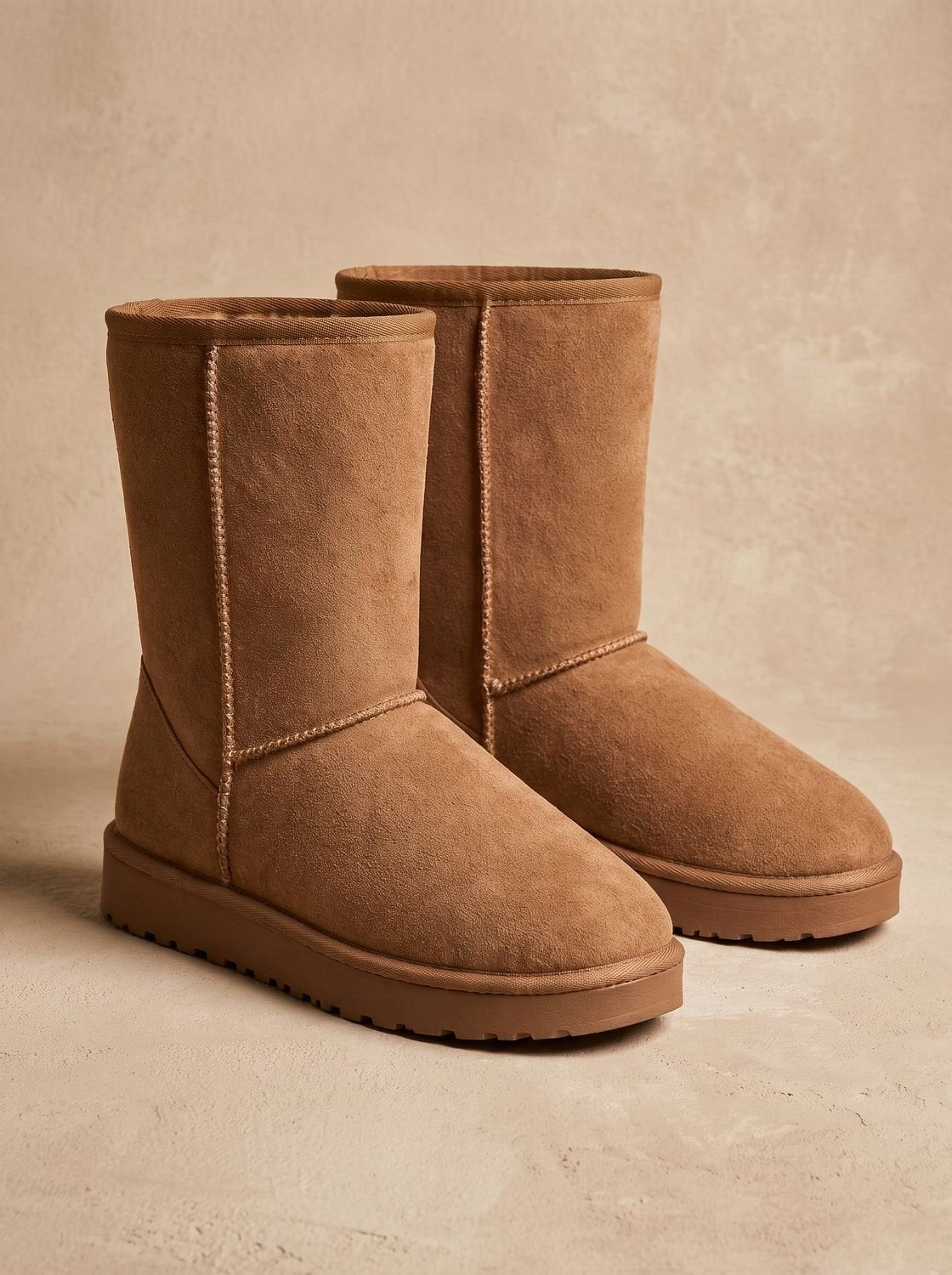 Women's Faux-Suede Sherpa-Lined Mid-Calf Snow Boots 3